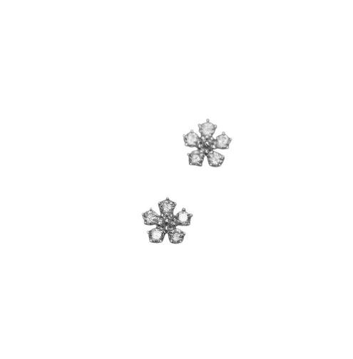 Flower Silver Stud Earring