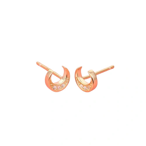 Crescent Silver Earring